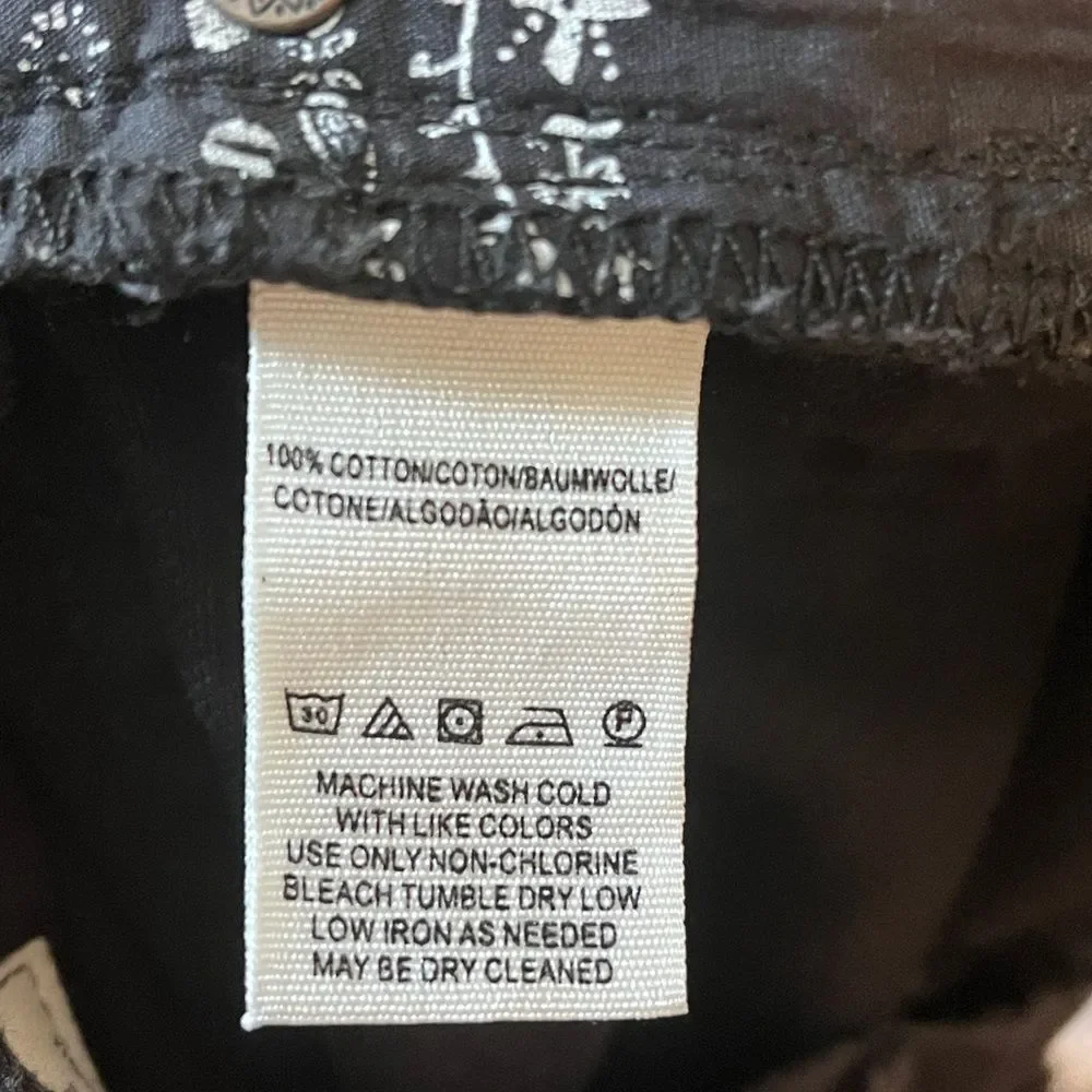NWOT Free People Black Jeans Shorts Denim Distressed Sofia Sz 27